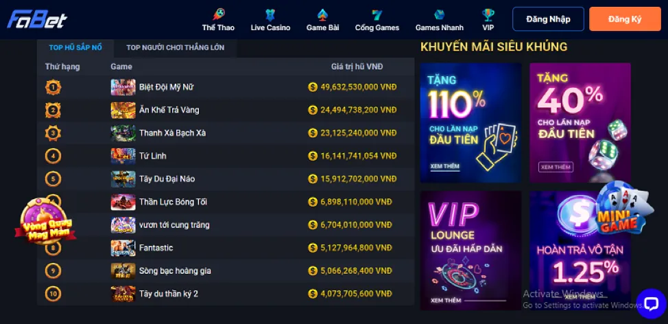 Hướng dẫn gửi và rút tiền onbet win